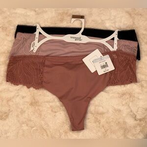3 Pack of Thongs, Tranquil & True